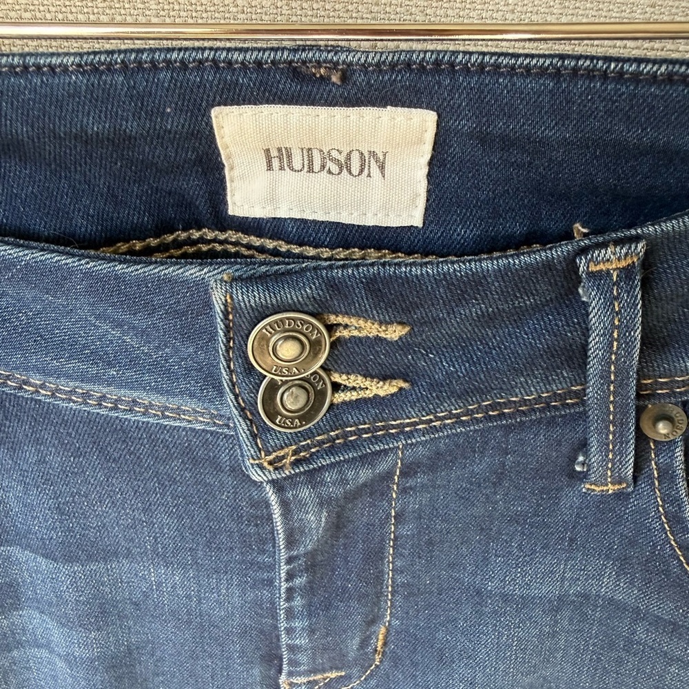 Hudson Collin Midrise Skinny Jeans 29 REVL Stretch Denim - Picture 4 of 7